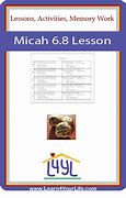 Image result for Micah 6 8 Craft