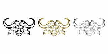 Image result for Buffalo Head Line Art