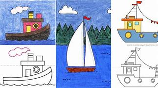 Image result for Boat Sketch Easy