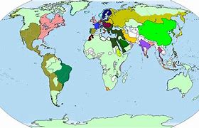 Image result for Map of World 1776