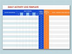 Image result for Activity Chart Template