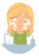 Image result for Wash Your Face Cartoon