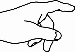 Image result for Pointing Finger Line Drawing