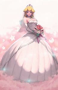 Image result for Princess Peach Wedding Dress