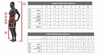 Image result for Specialized Clothing Size Chart