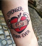 Image result for Broken Heart Tattoo On Head