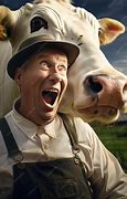 Image result for Man Face Cow