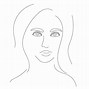 Image result for Girl Face Sketch Hair