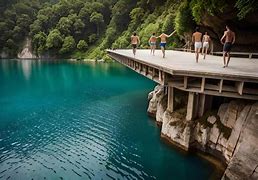 Image result for People On Lake Dock