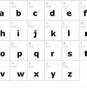 Image result for Verdana Alphabet