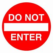 Image result for Do Not Enter Logo