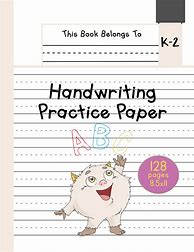 Image result for Kindergarten Handwriting Paper Roll