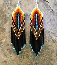 Image result for Native American Beaded Earrings Patterns