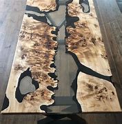 Image result for Epoxy Burl Table