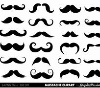 Image result for Mustache Styles Clip Art