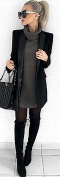 Image result for Outfits with Tall Black Boots