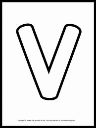 Image result for Letter V Outline