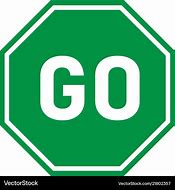 Image result for Green Go Sign Cartoon