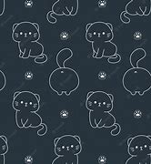 Image result for Black Cat Desktop Cute Doodle