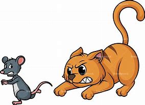 Image result for Cat Chase Rat Cartoon