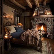 Image result for Cozy Cabin Bedroom