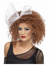 Image result for Brown Curly Wig 80s