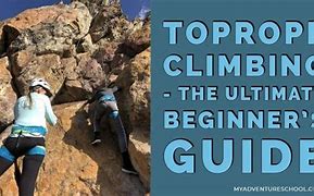 Image result for Top Rope Rock Climbing