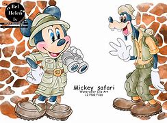 Image result for Mickey Mouse Safari Background Clip Art