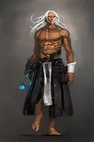 Image result for Dnd White Hair Monk