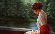 Image result for Girl Reading Painting Surreal Art