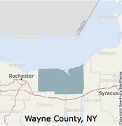 Image result for Wayne County NY Map