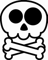 Image result for Cute Skull and Crossbones Stencil