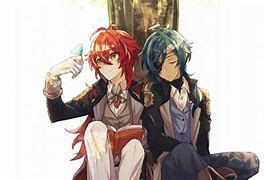 Image result for Diluc and Kaeya Genshin