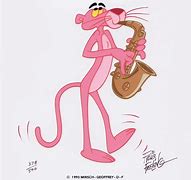 Image result for Pink Panther Playing Sax Cartoon