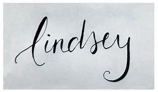 Image result for Lindsey in Cursive