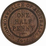 Image result for Halfpenny Coin