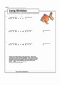 Image result for Long Division Worksheets with Answer Key