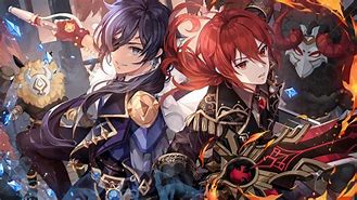 Image result for Diluc and Kaeya Genshin