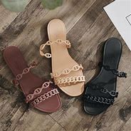 Image result for Mileena Palm Frond Canvas Slide Sandals