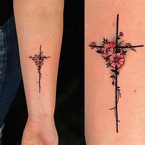 Image result for Small Girly Cross Tattoos