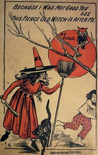 Image result for Old-Fashioned Halloween Postcards