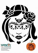 Image result for Day of Dead Pumpkin