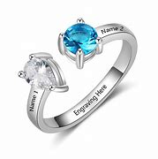 Image result for Personalized Family Birthstone Rings