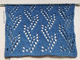 Image result for Knit Leaf Lace Pattern