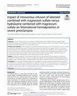 Image result for IV Labetalol vs Hydralazine