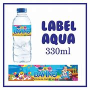 Image result for Ukuran Label Botol Aqua