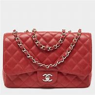 Image result for Red Leather Chanel Bag