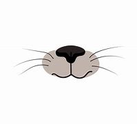 Image result for Cat Nose Vector Black and White