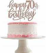 Image result for 70th Birthday Cake Topper