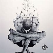 Image result for Burning Whole Person Drawing